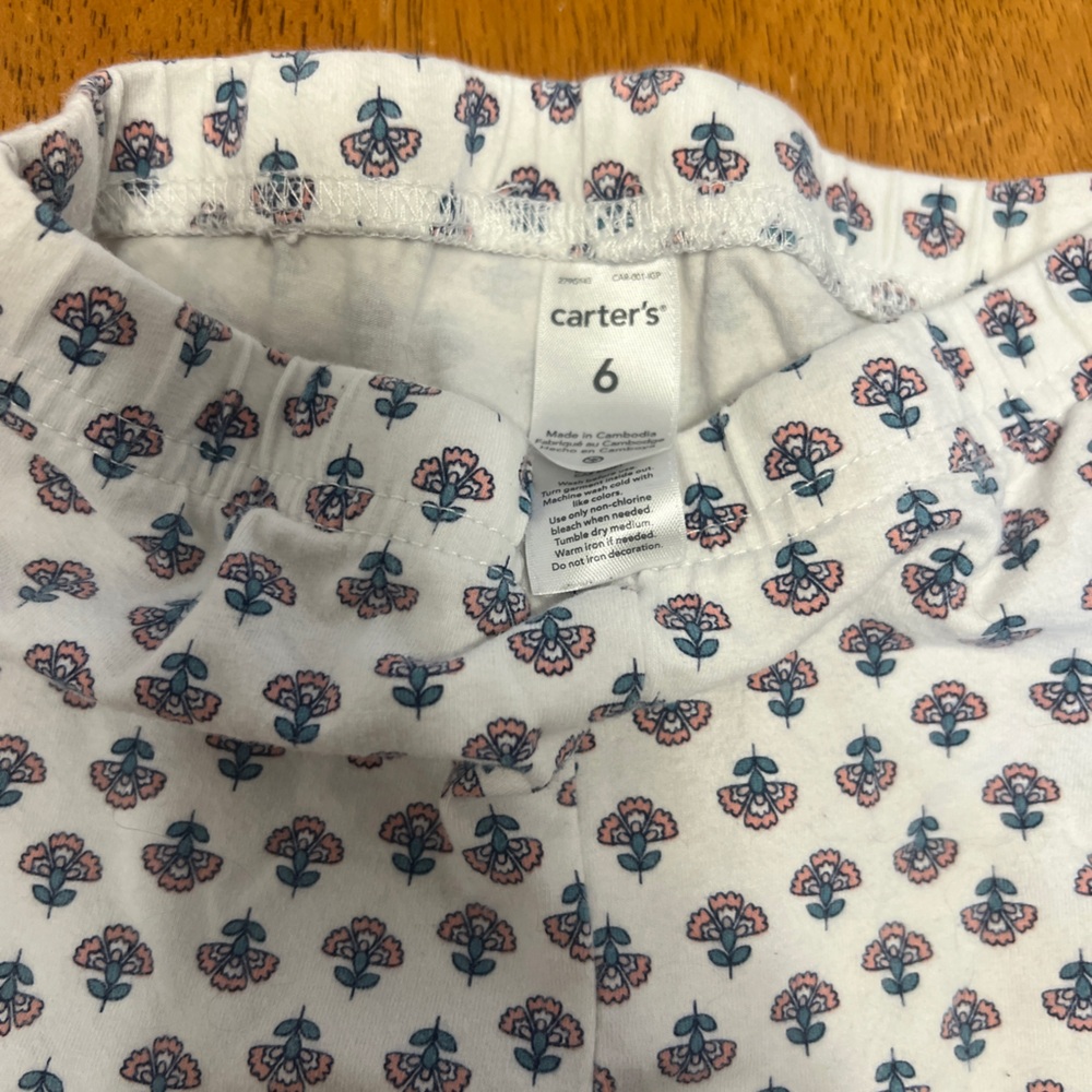Girls Carter’s Jean Button Shirt and Pants Outfit Size 6 - Picture 8 of 12